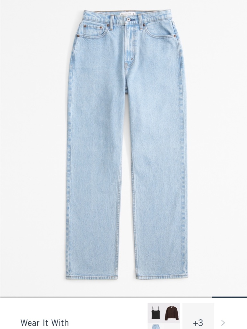 Abercrombie & Fitch Light Blue Straight Jeans
